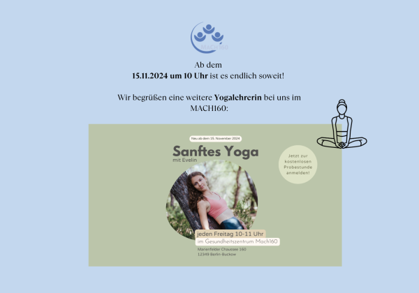 Sanftes Yoga mit Evelin